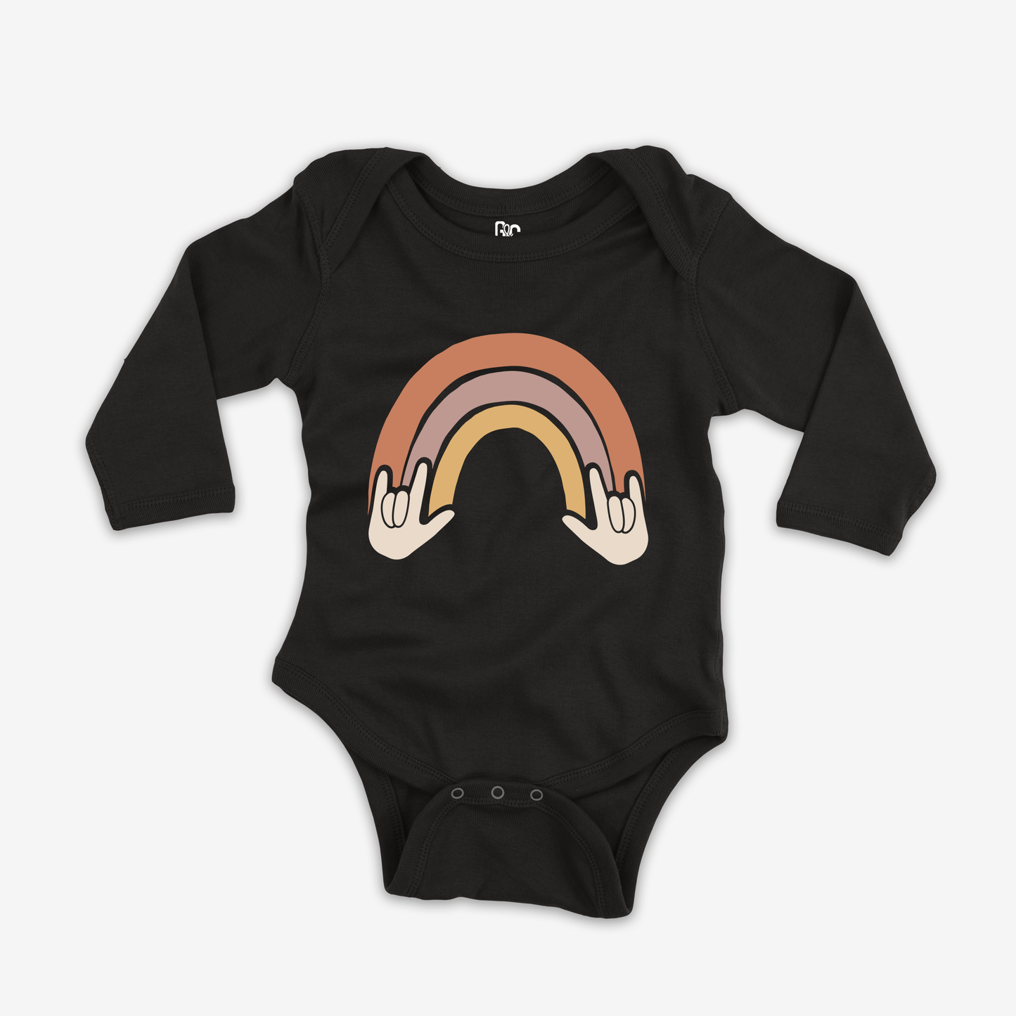 Rainbow & ILY Onesie Sleeve