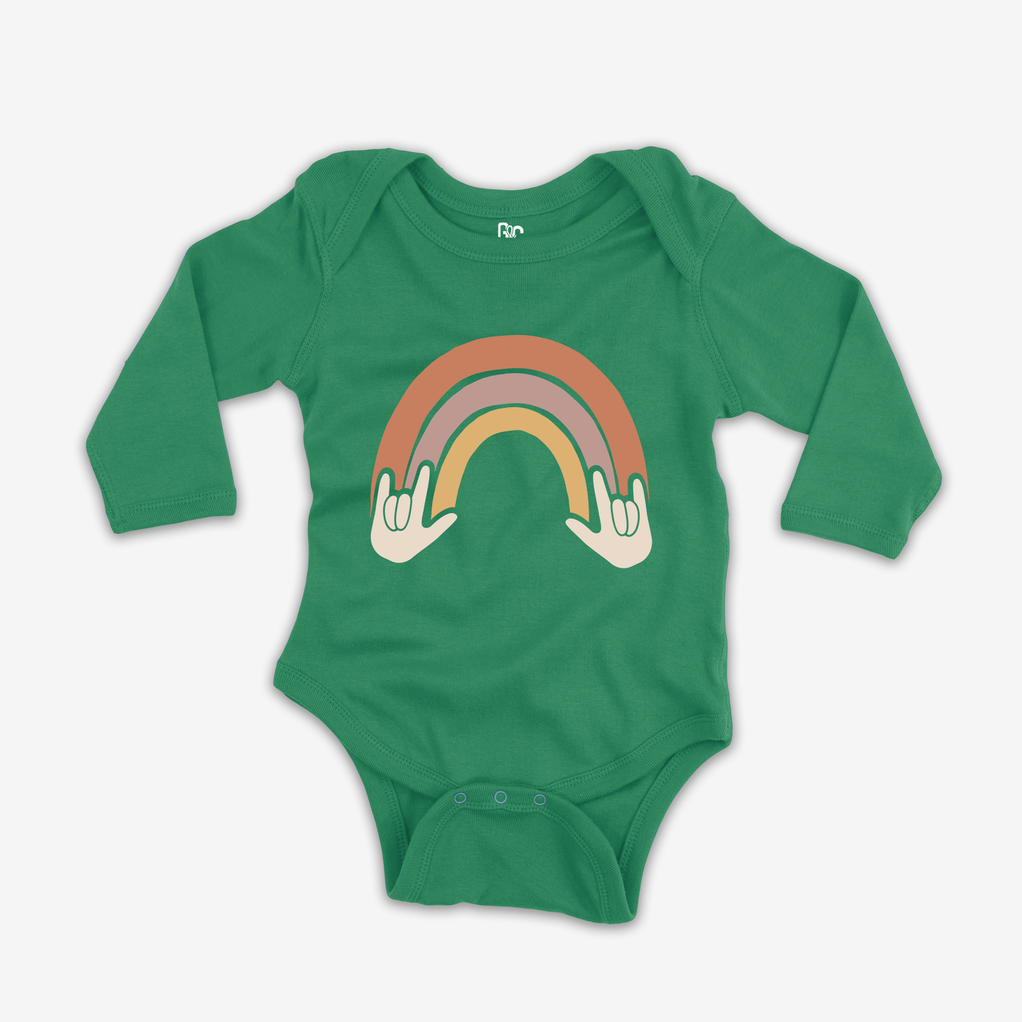 Rainbow & ILY Onesie Sleeve