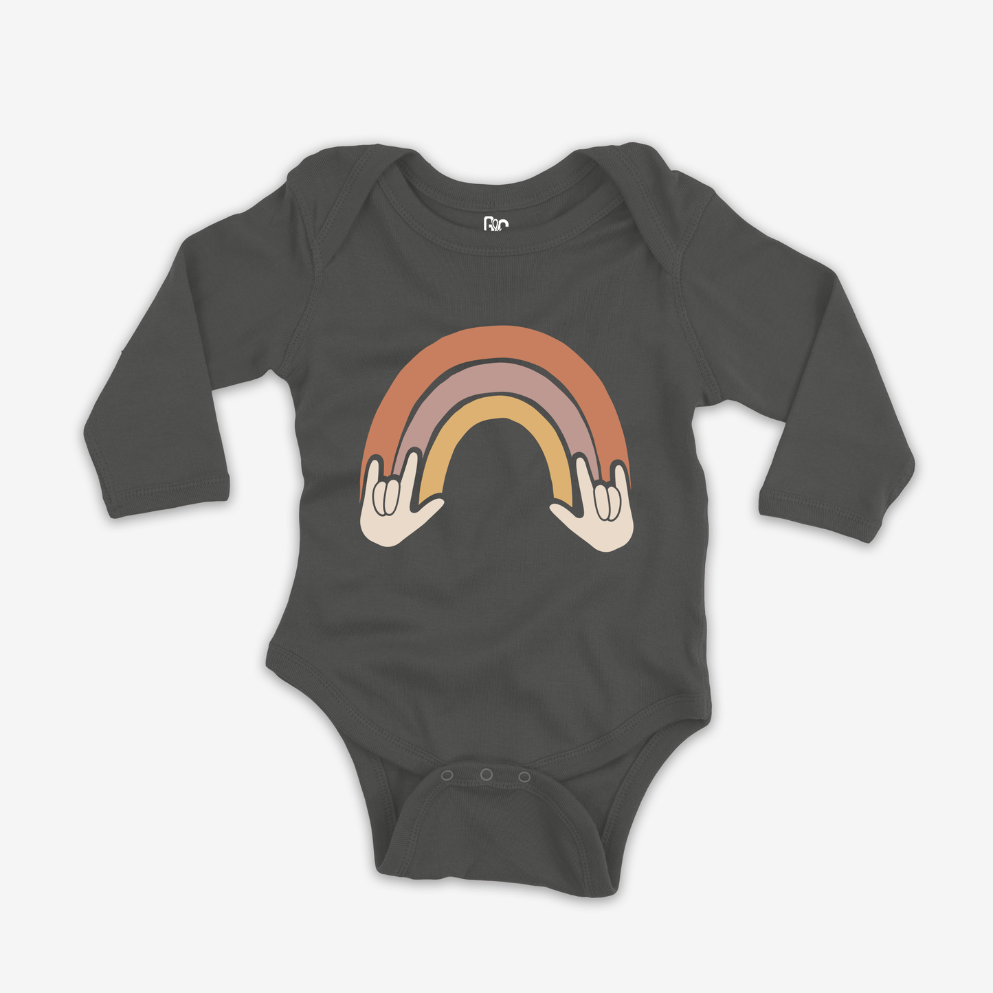 Rainbow & ILY Onesie Sleeve