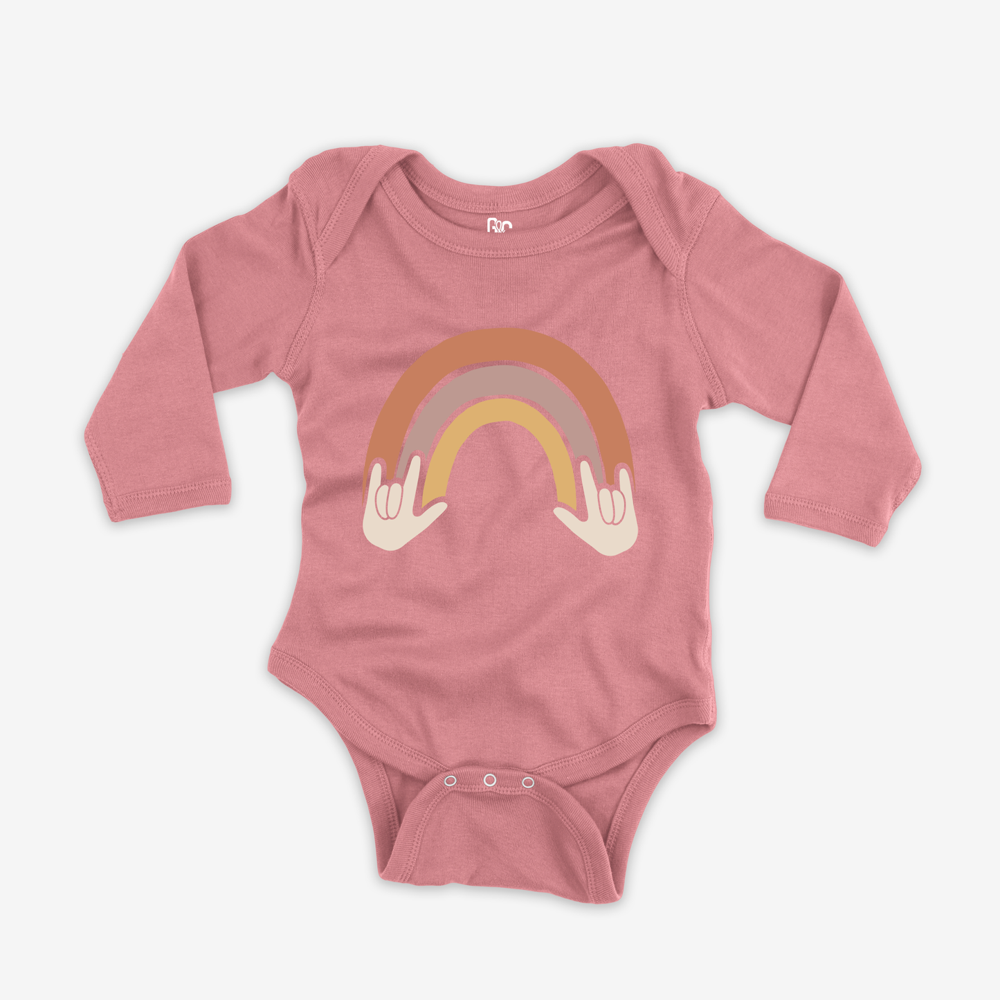 Rainbow & ILY Onesie Sleeve