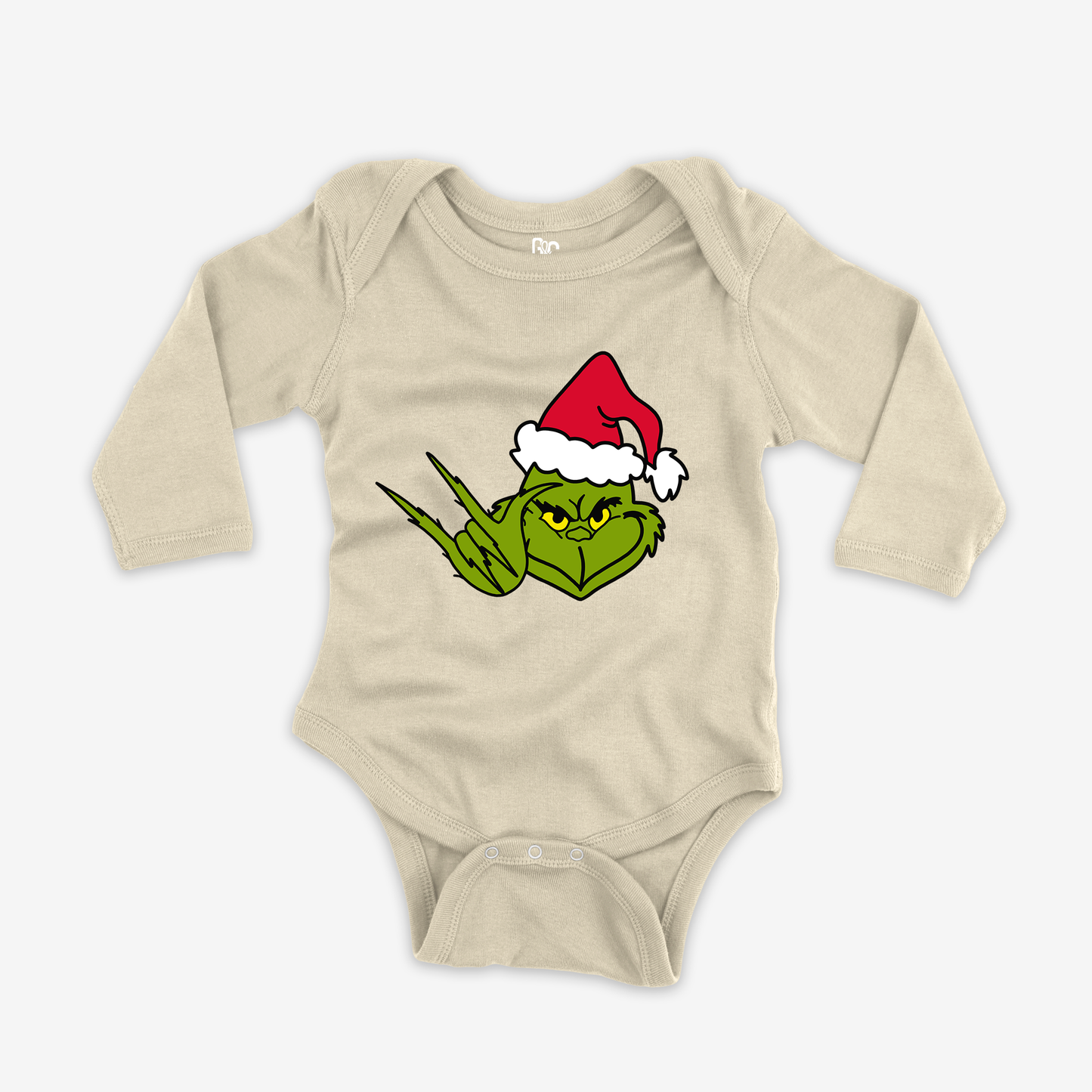 Grinch ILY Onesie Sleeve