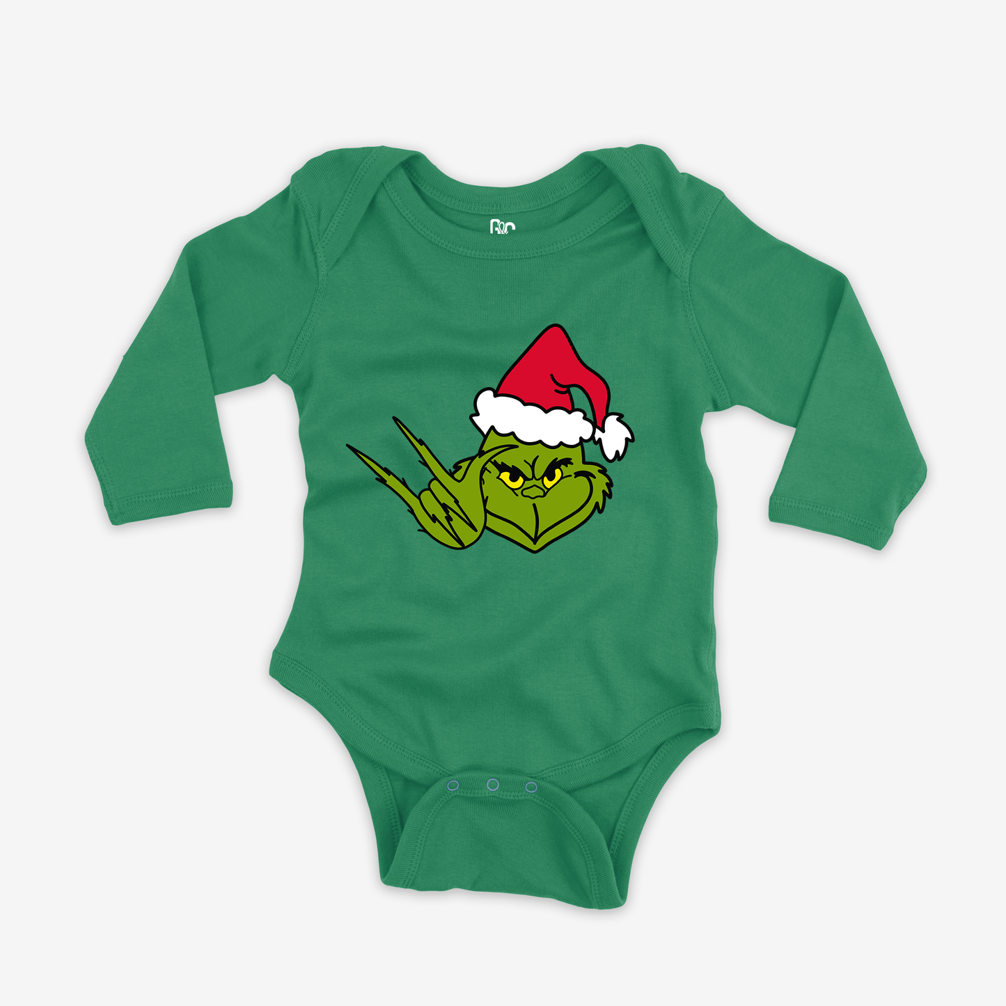 Grinch ILY Onesie Sleeve
