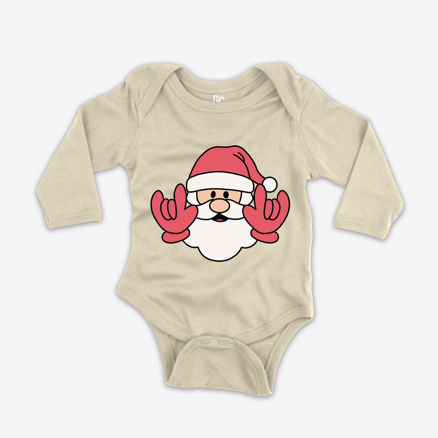 Santa ILY Onesie Sleeve