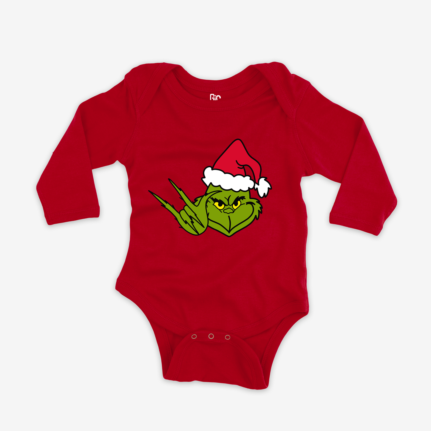 Grinch ILY Onesie Sleeve