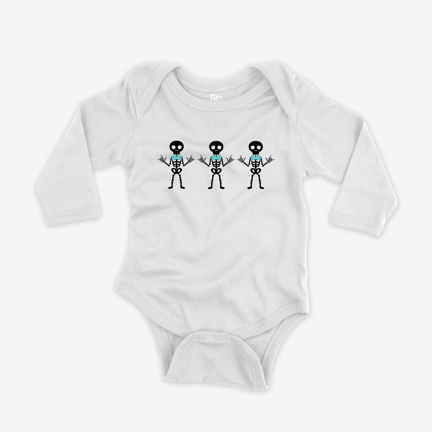 Boy Skeleton Onesie Sleeve