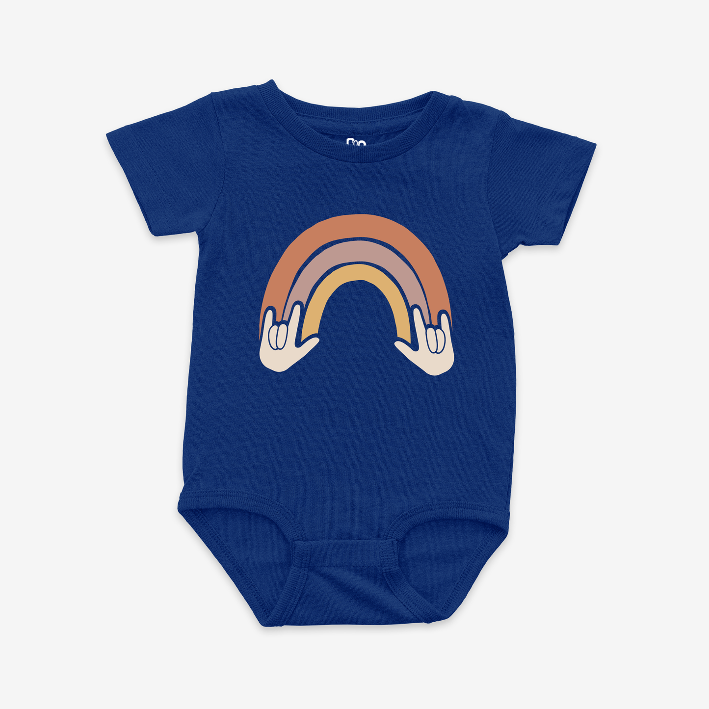 Rainbow ILY Onesie Tee