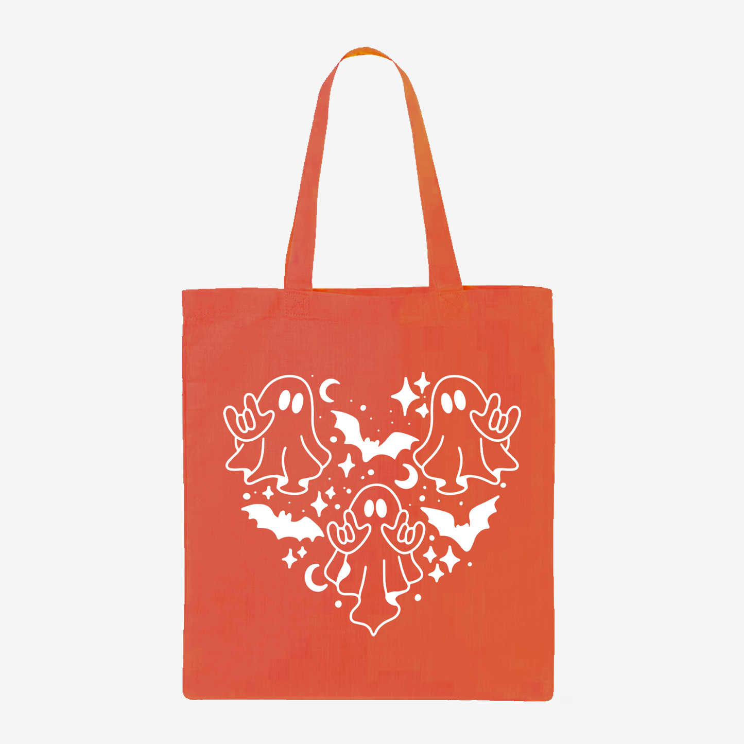 Ghost heart & ILY Tote Bag