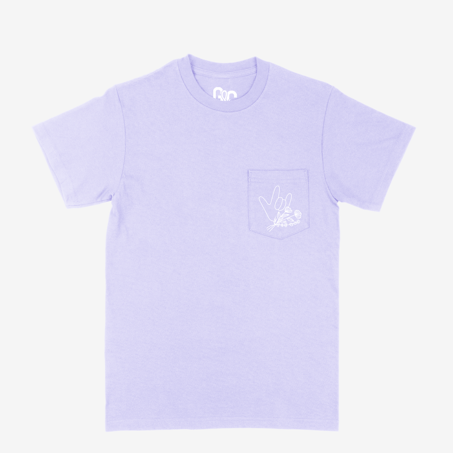 Floral & ILY Pocket Tee