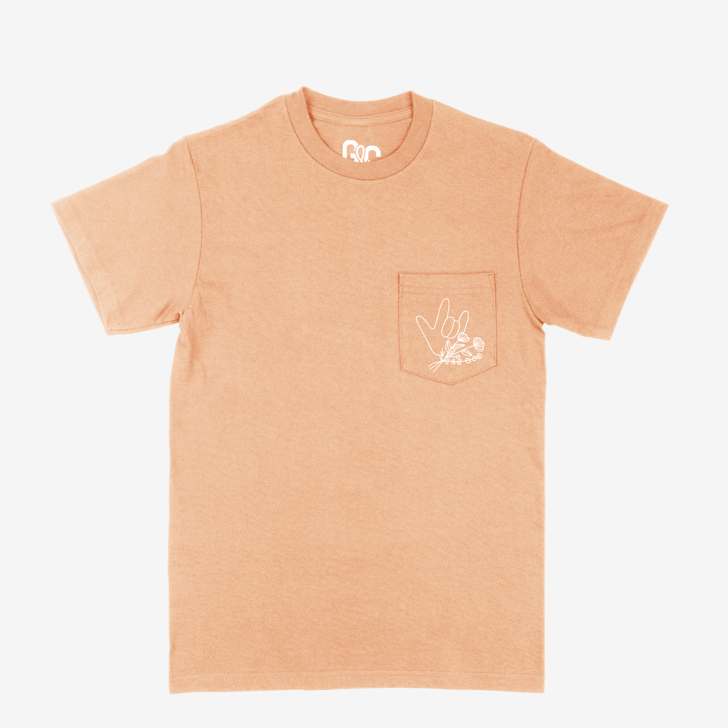 Floral & ILY Pocket Tee