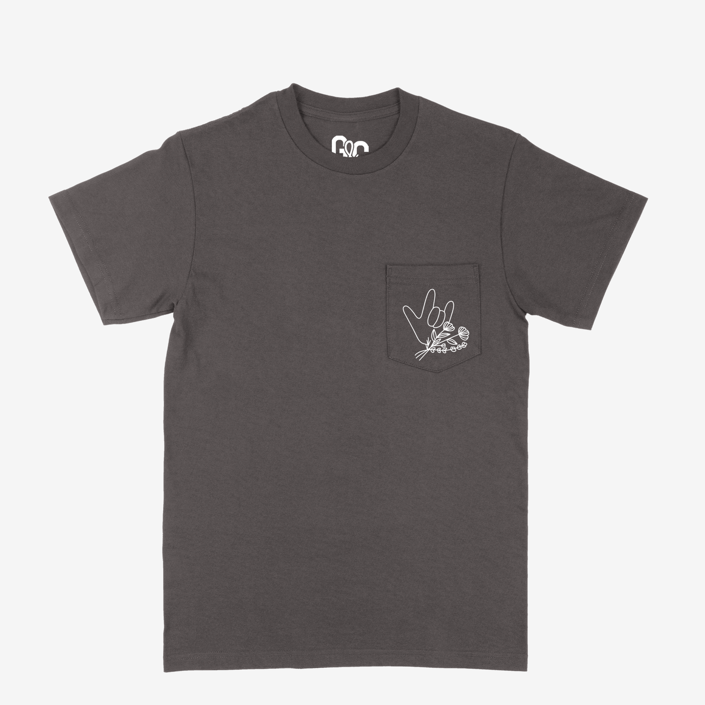 Floral & ILY Pocket Tee