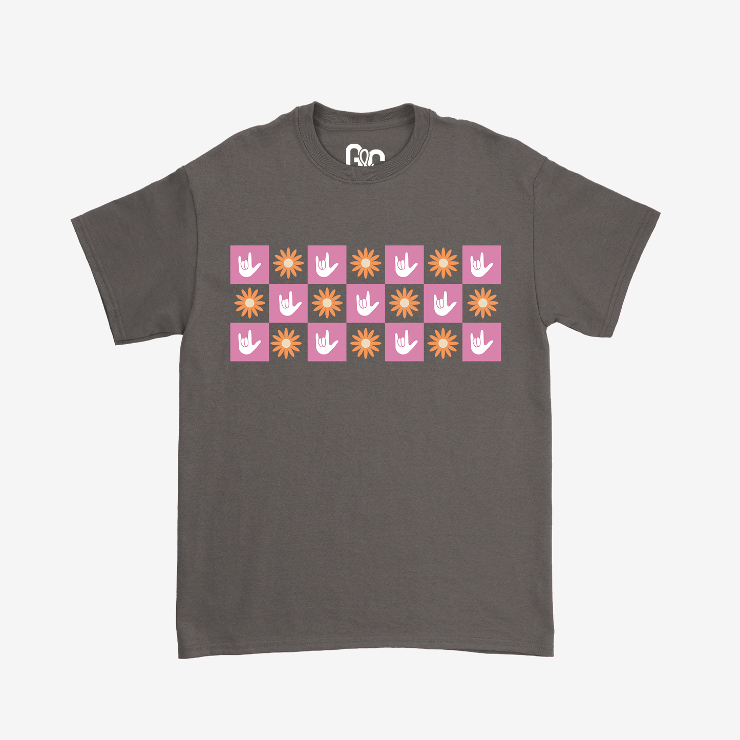Spring Checkered ILY Tee