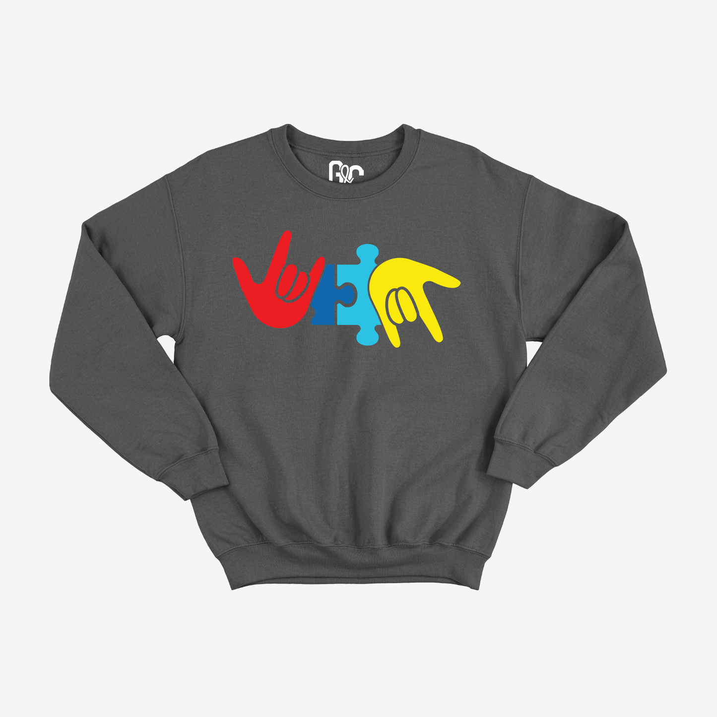 Autism Puzzle ILY Crewneck
