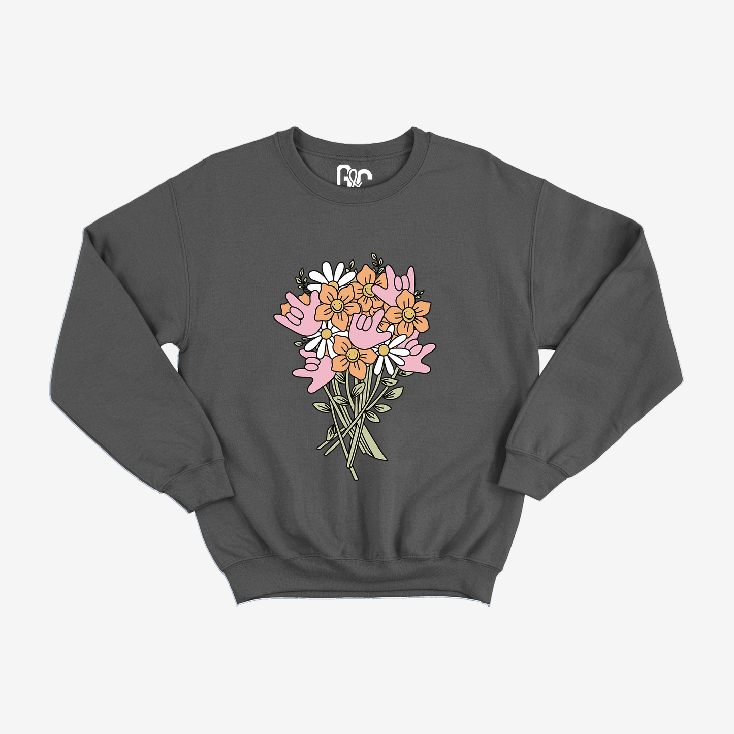ILY Flower Crewneck