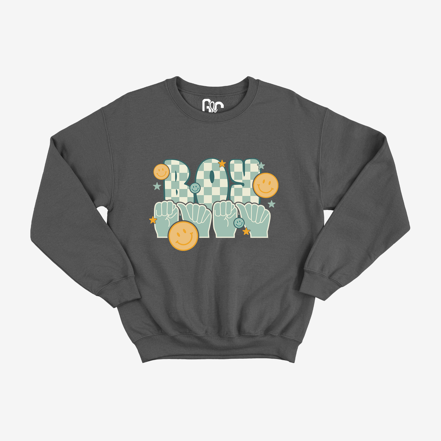 Retro Boy Mama Crewneck
