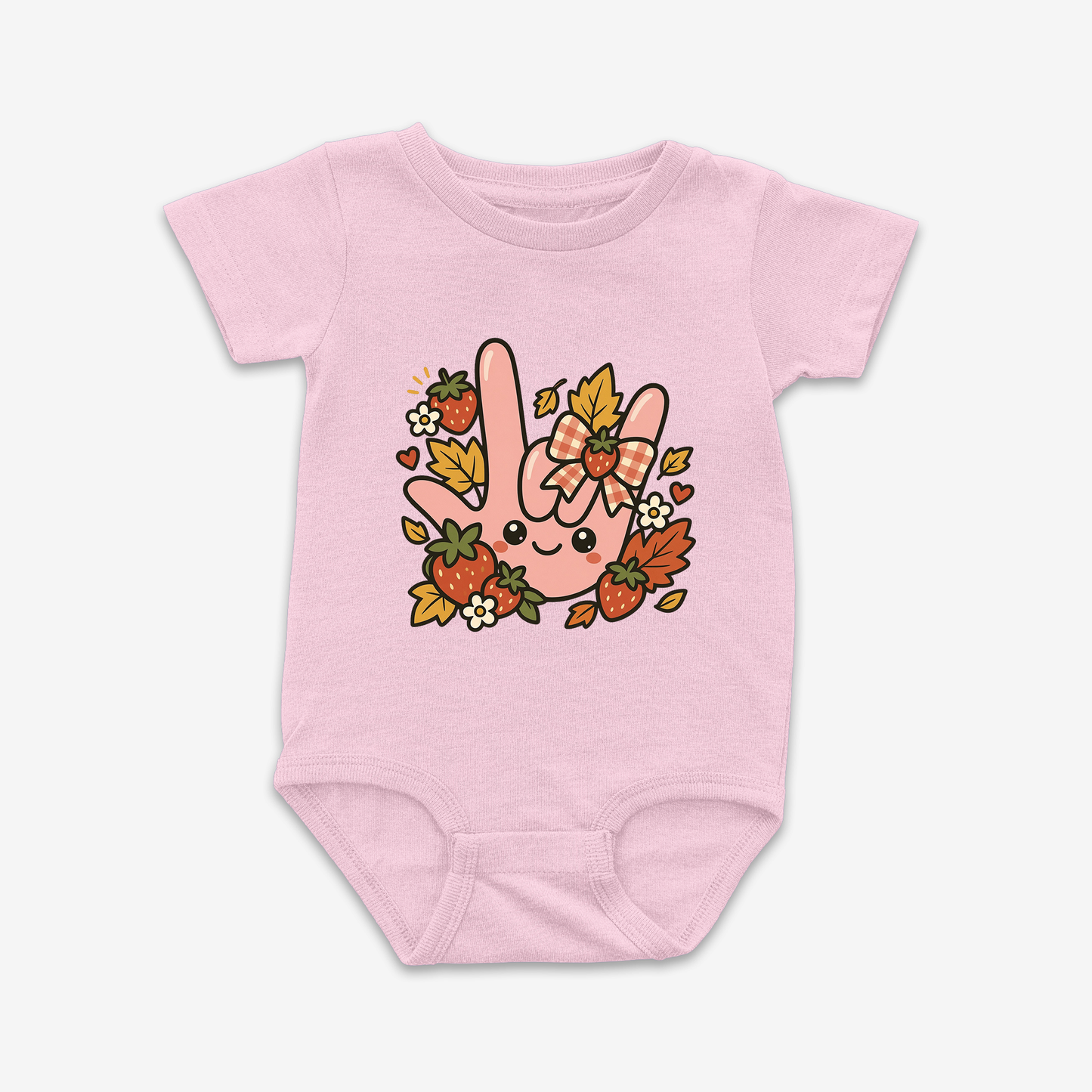 Strawberry Fall ILY Onesie Tee
