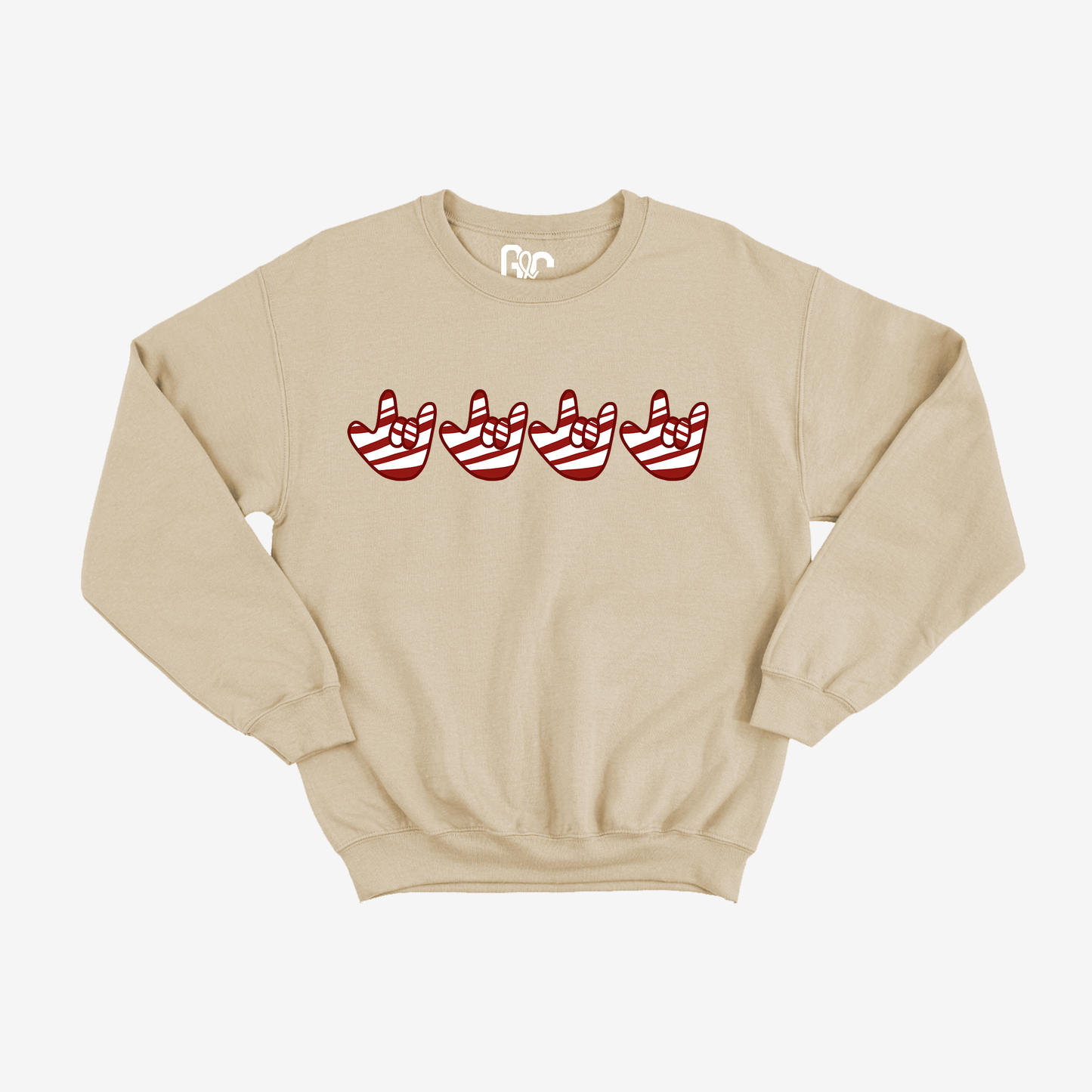 Peppermint Candy ILY Crewneck