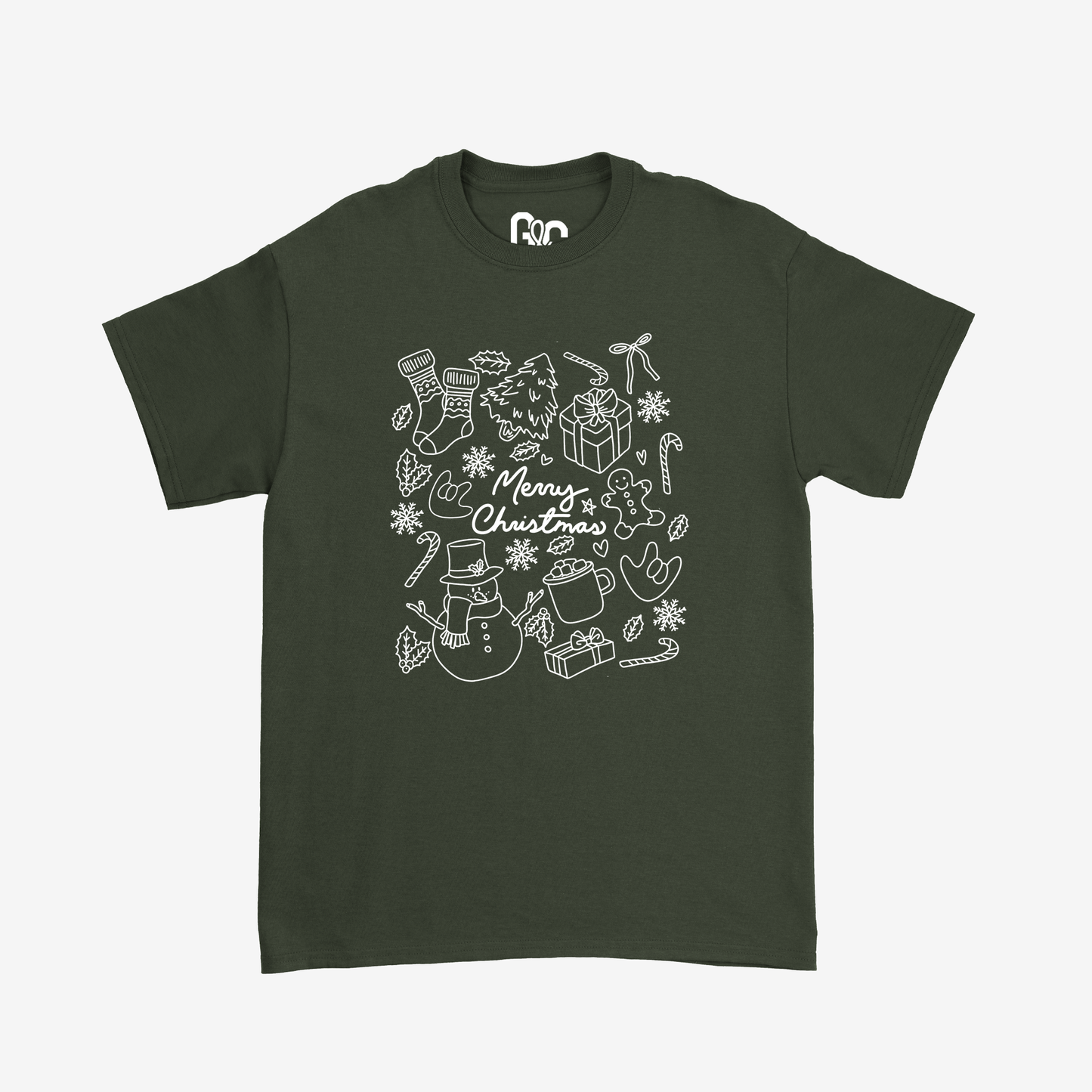 Merry Xmas Doodle Tee