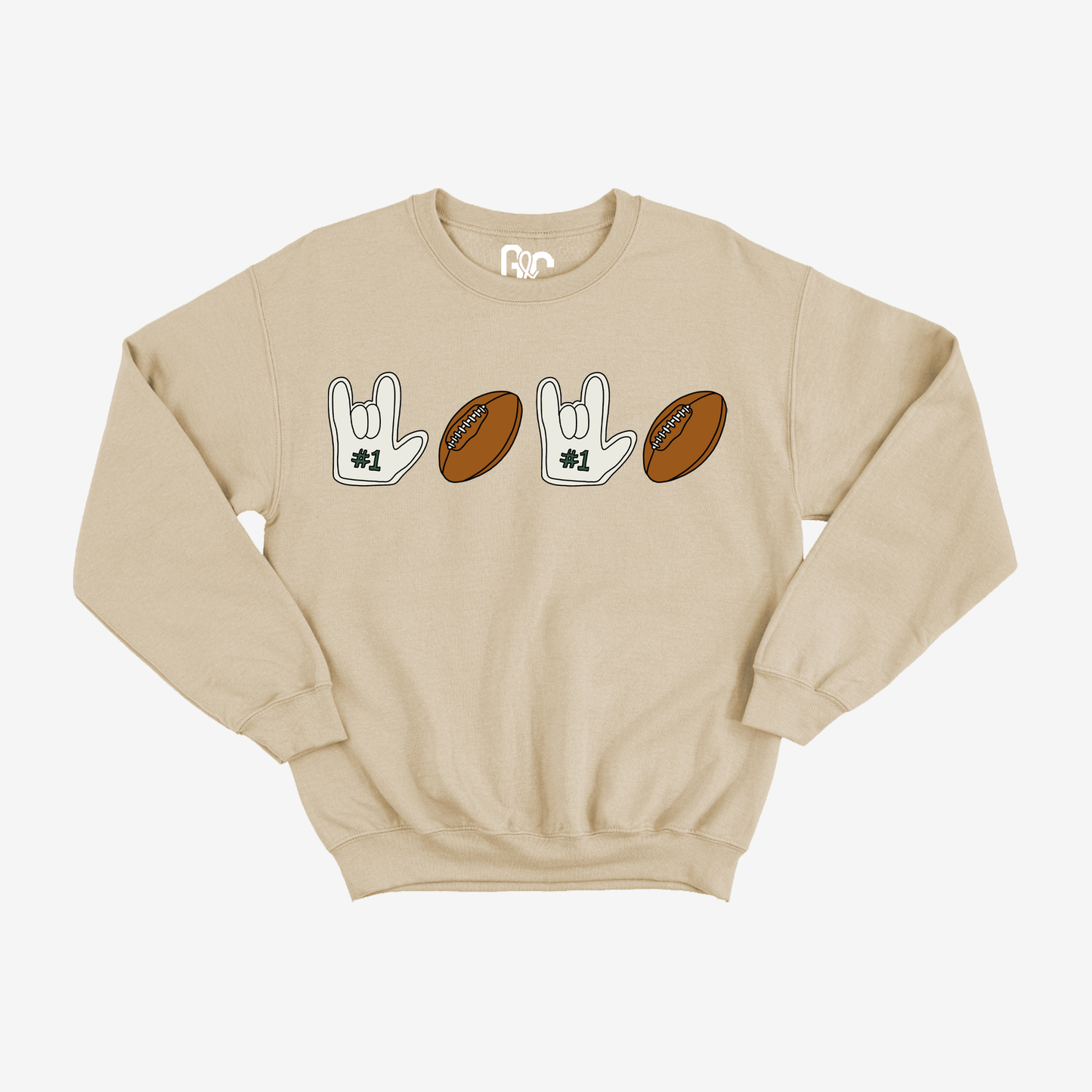Football & ILY Crewneck