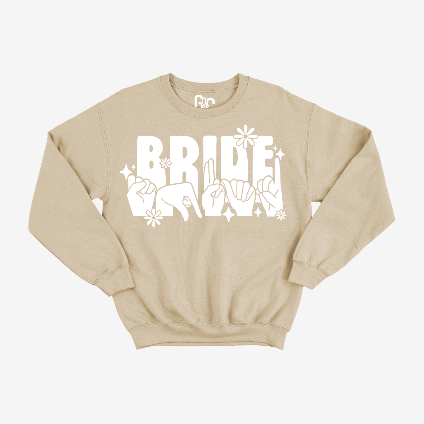 Bride Squad Flower Crewneck