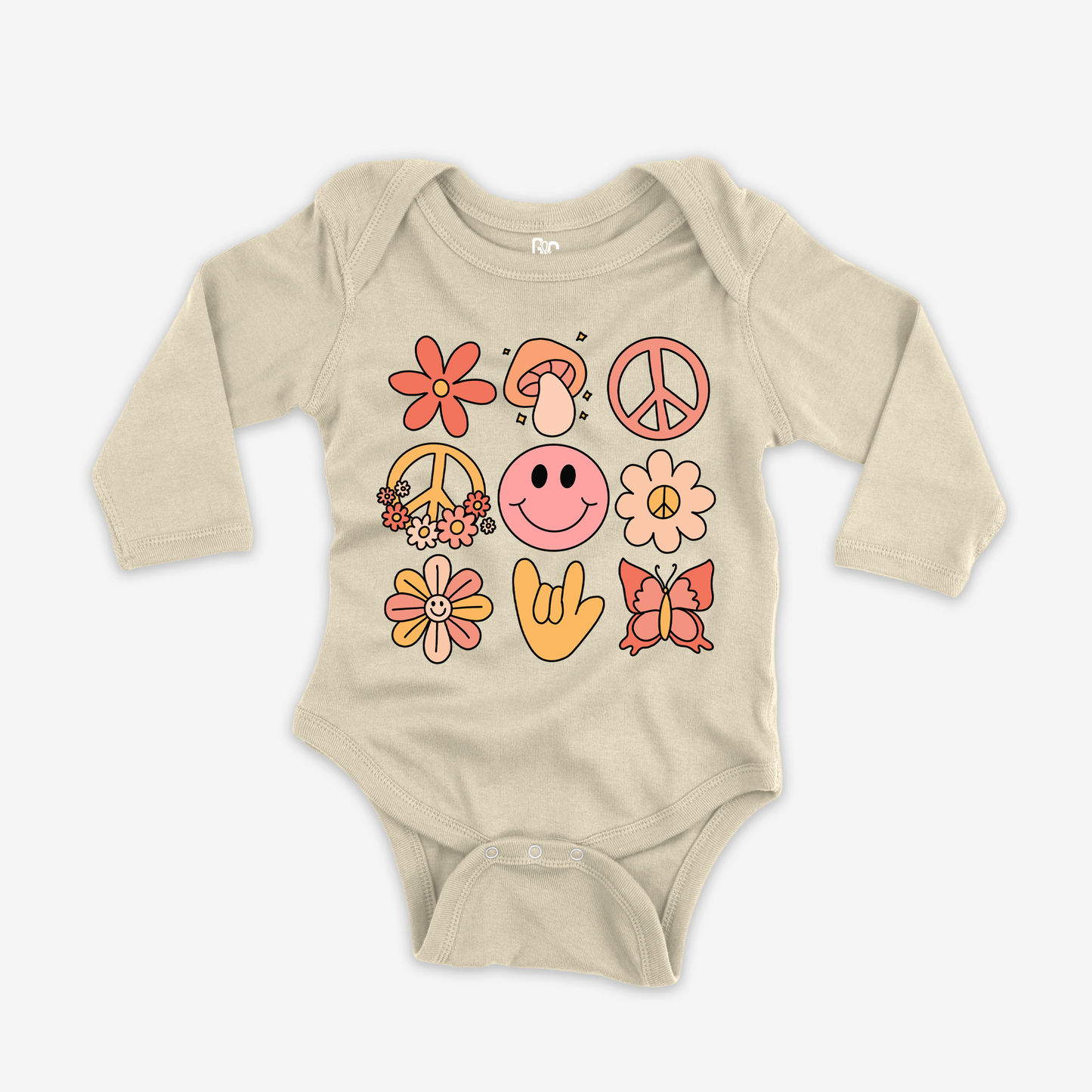 Love & Peace Onesie Sleeve