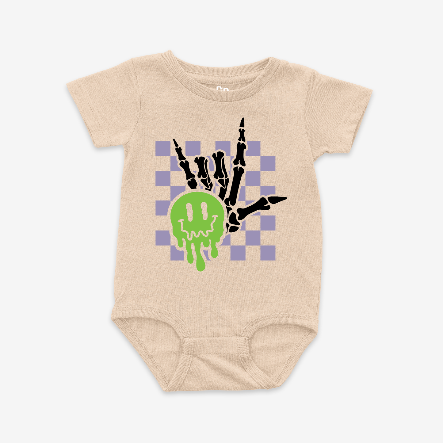 Spooky ILY Checkered Onesie Tee