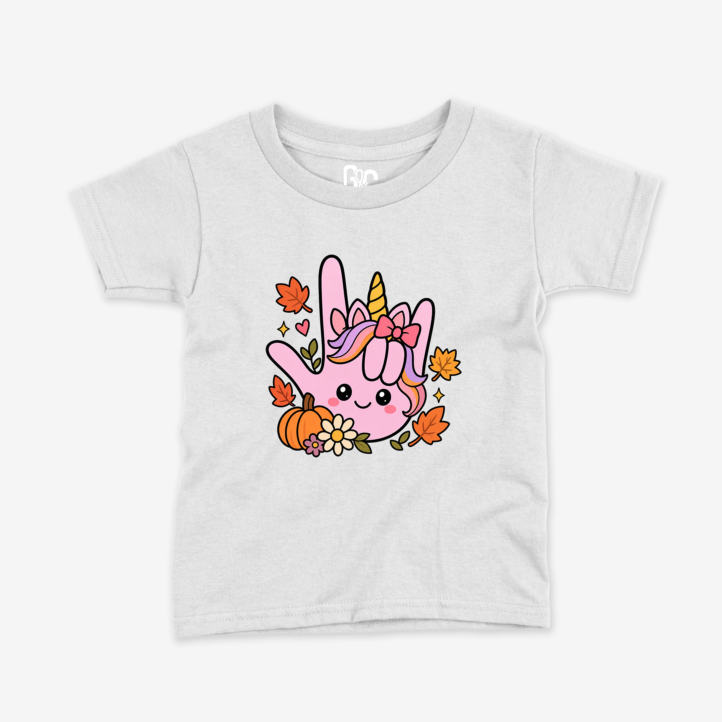 Fall Unicorn ILY Toddler Tee
