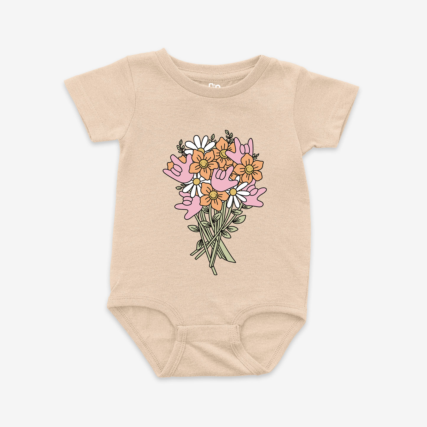 ILY Flower Onesie Tee