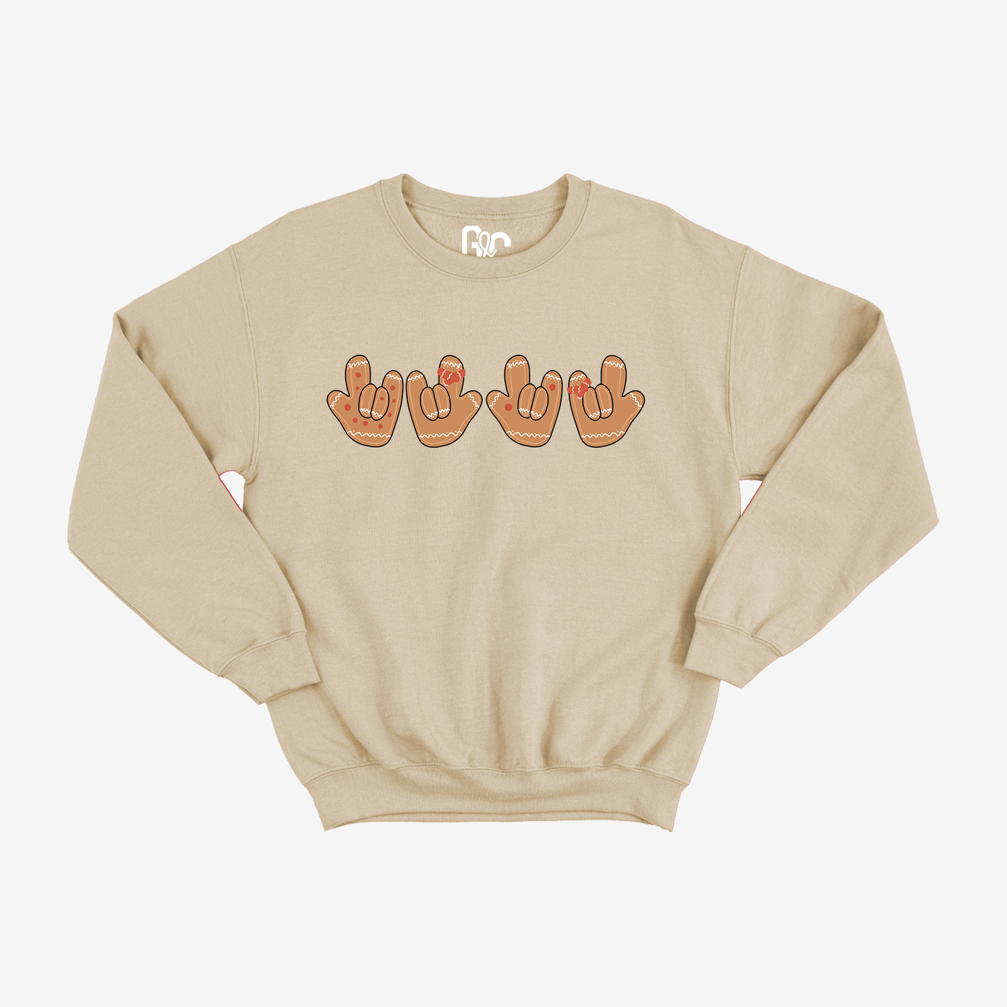 Gingerbread ILY Crewneck