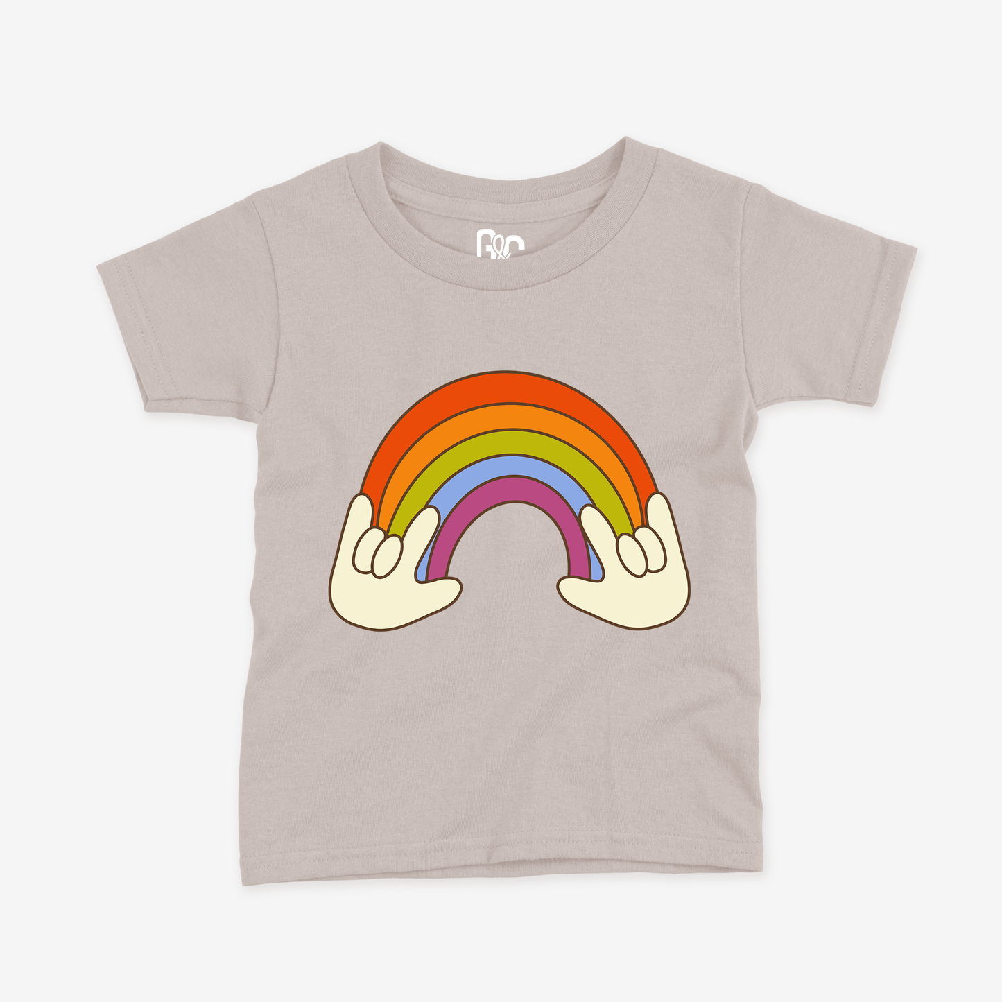 Retro Rainbow ILY Toddler Tee