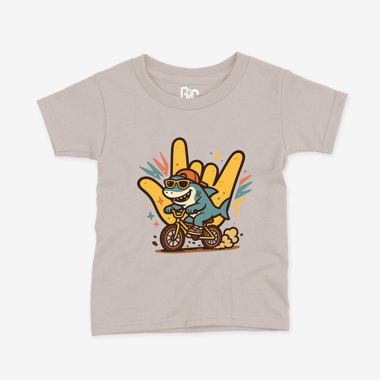 Shark Ride ILY Toddler Tee