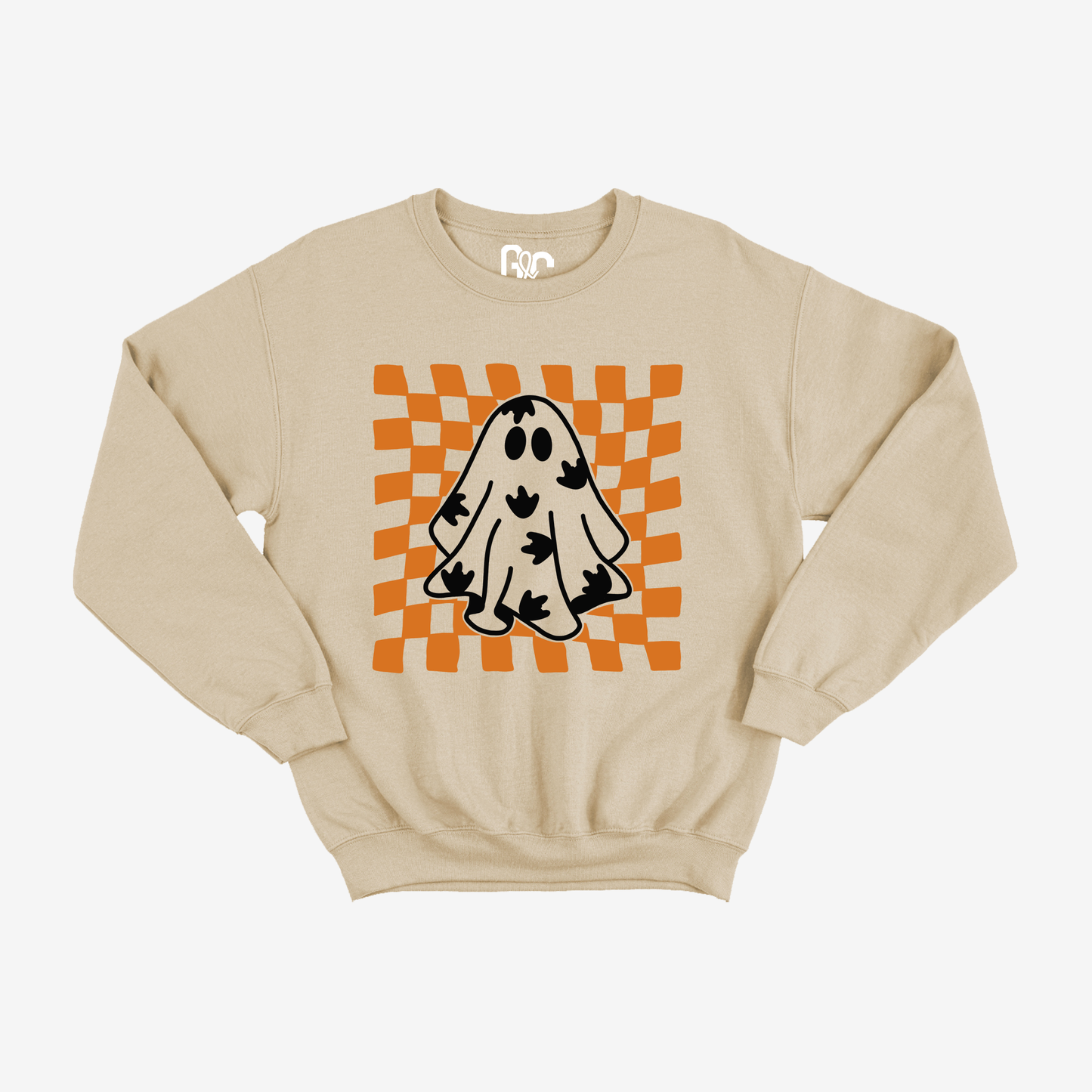 Checkered Ghosty ILY Crewneck