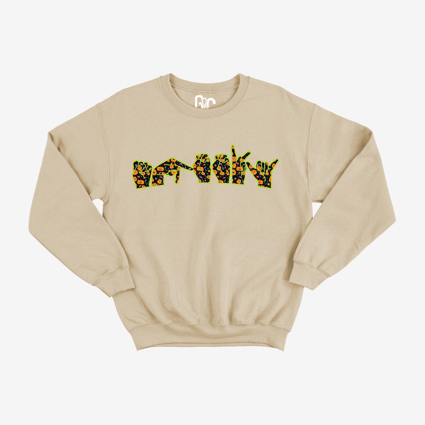 Spooky ILY Vibes Glitter Crewneck