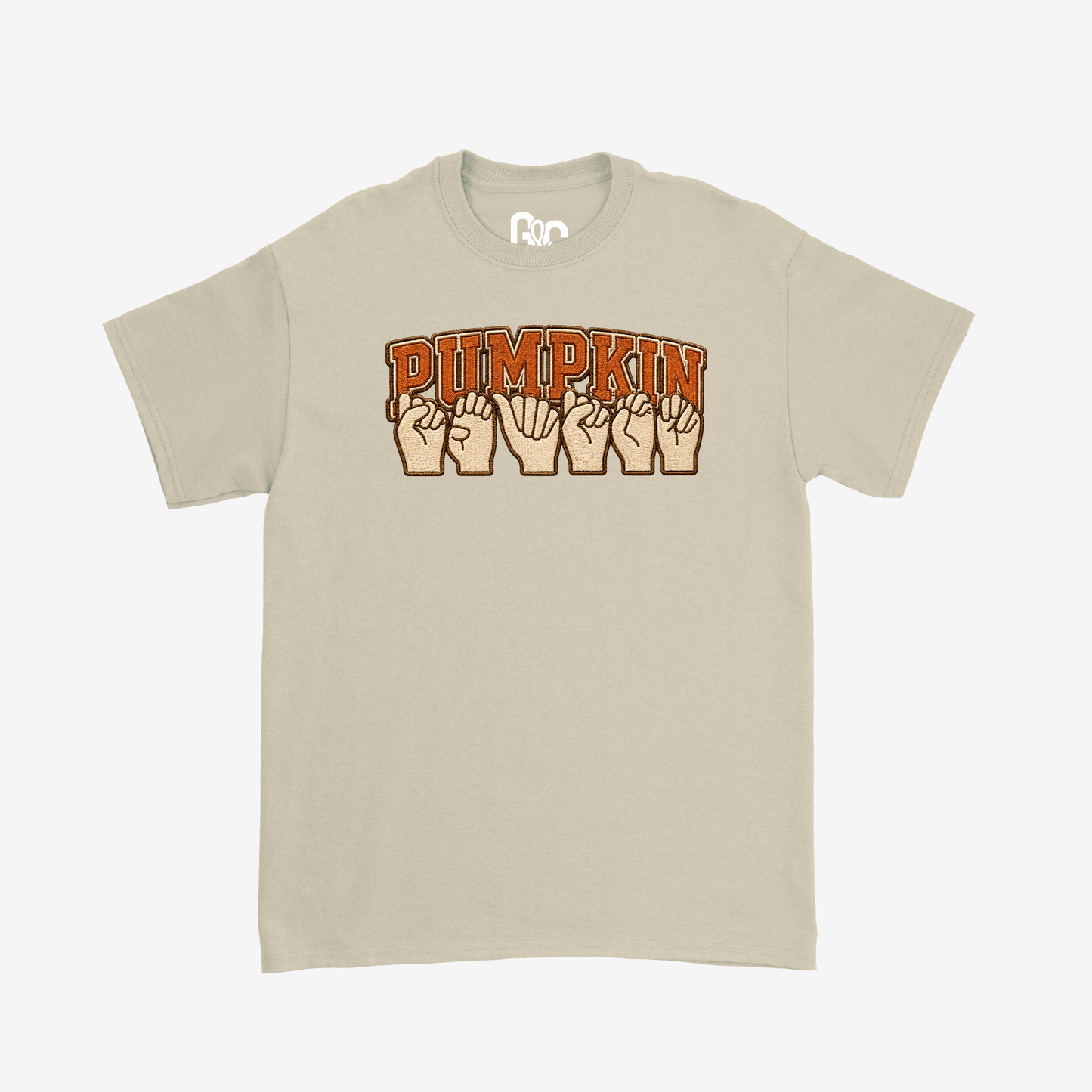 Faux Embroidery Pumpkin Season Tee