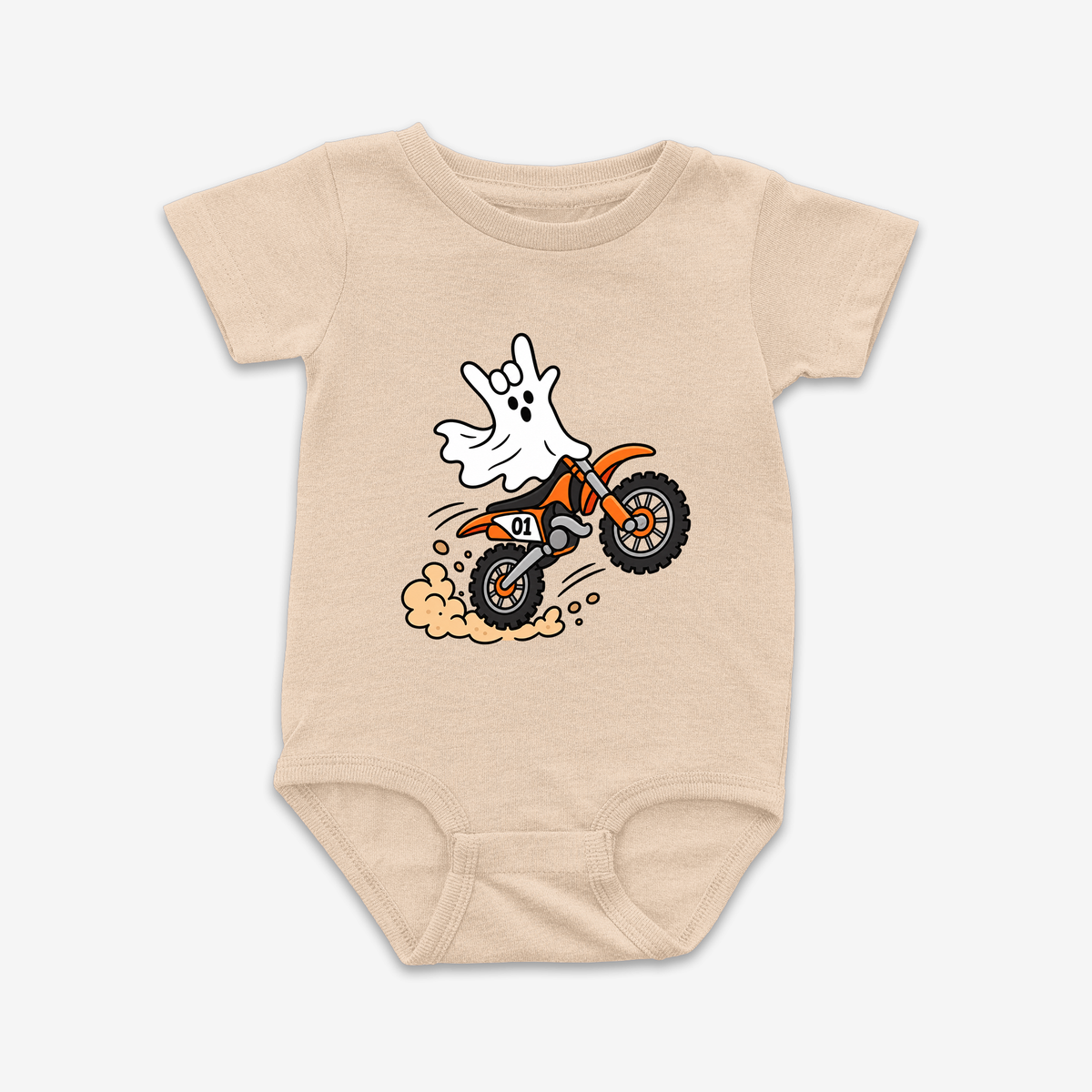 Dirt Bike ILY Ghost Onesie Tee