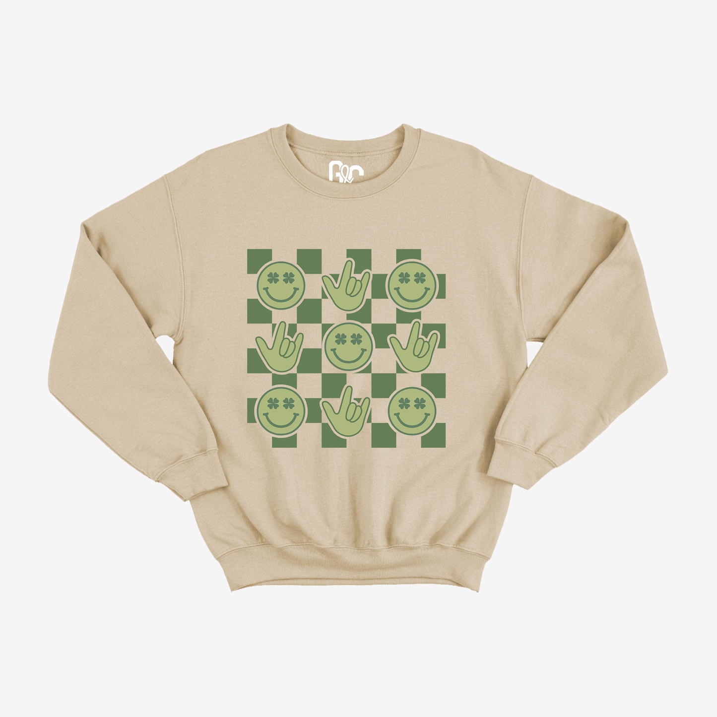 Clover Smiley ILY Crewneck