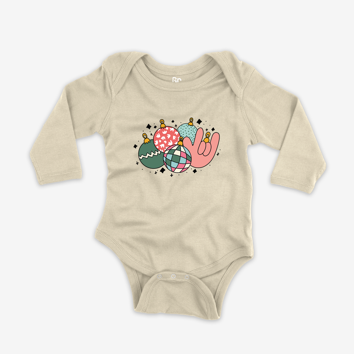 Ornament ILY Onesie Sleeve