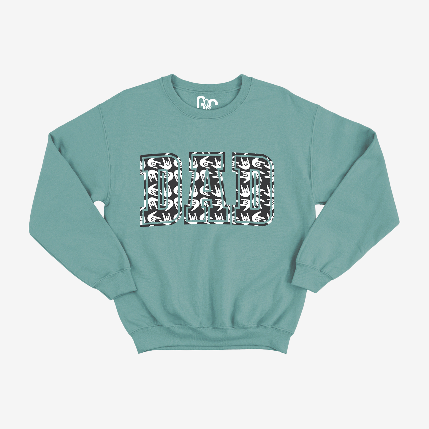 Dad Varsity Grey ILY Crewneck