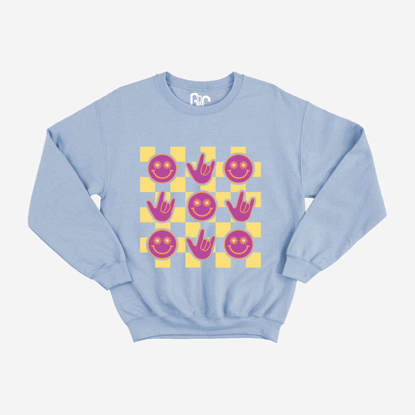 Flower Smiley Crewneck