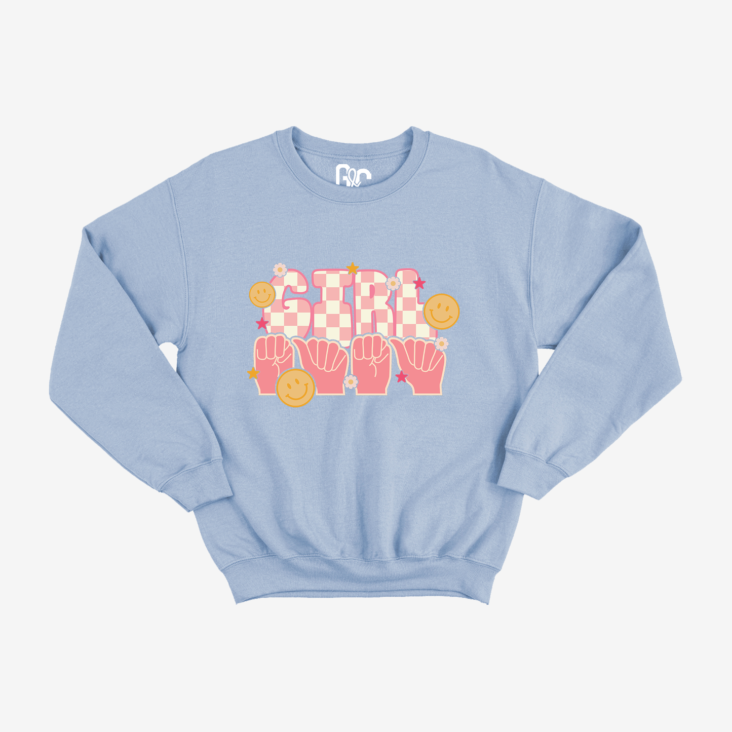 Retro Girl Mama Crewneck