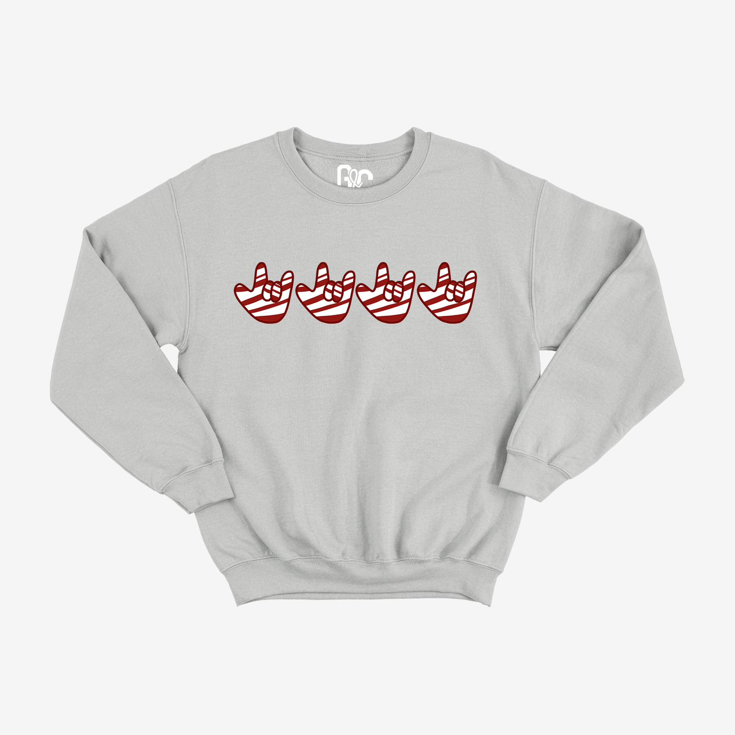 Peppermint Candy ILY Crewneck