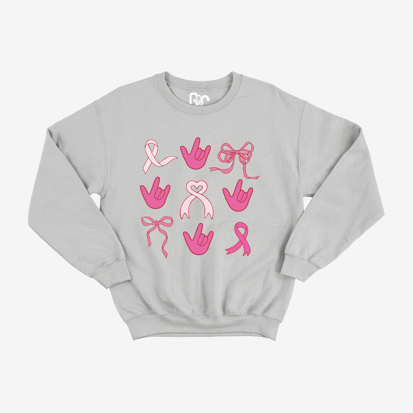 Ribbon Pinktober ILY Crewneck