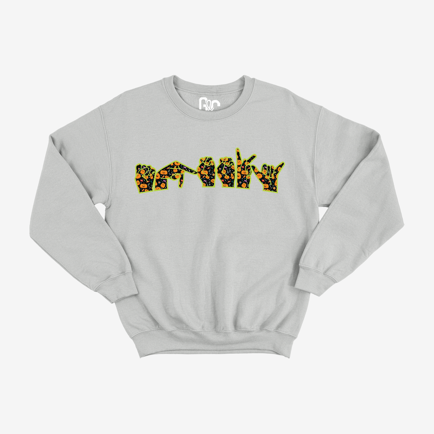 Spooky ILY Vibes Glitter Crewneck