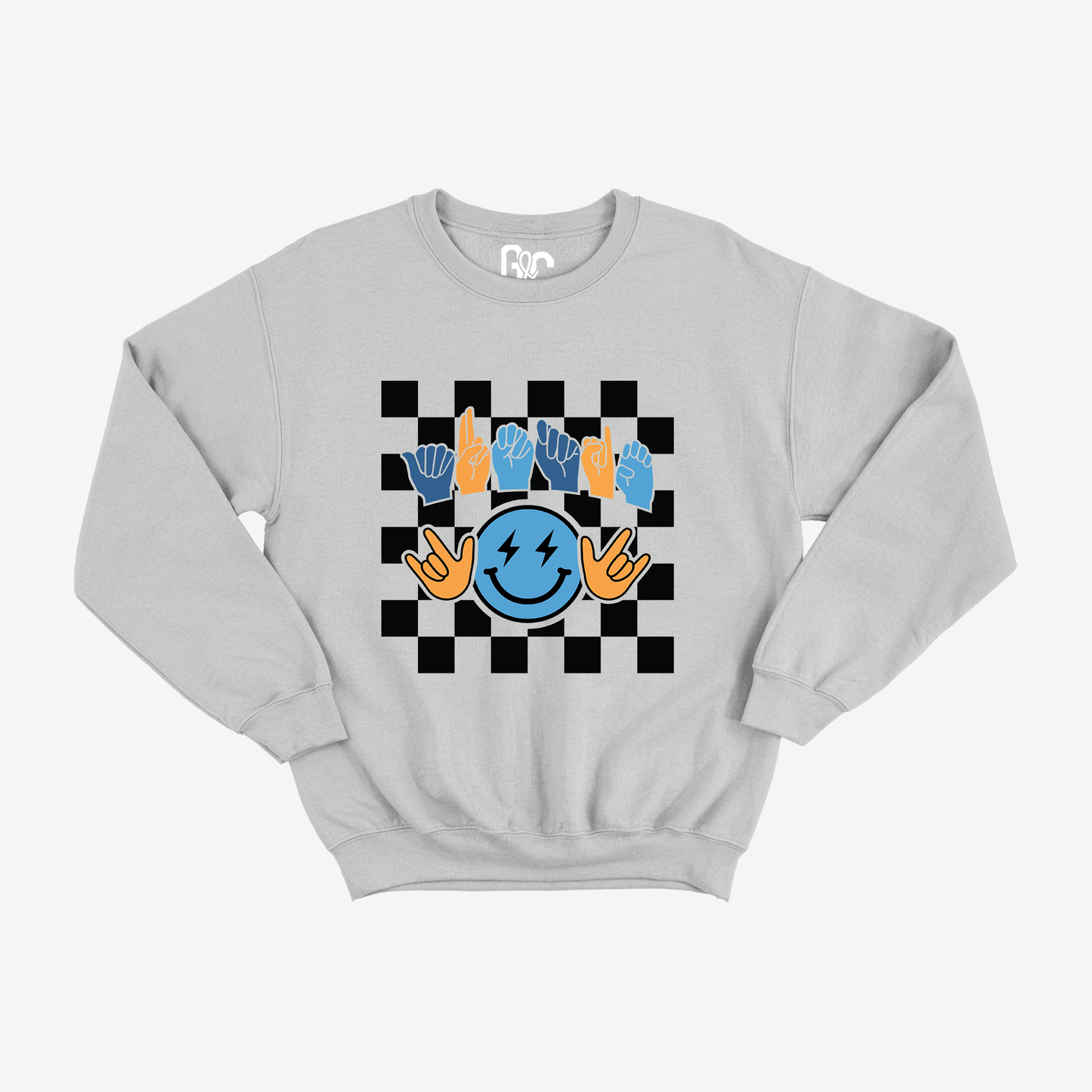 Smiley Auntie Boy Crewneck