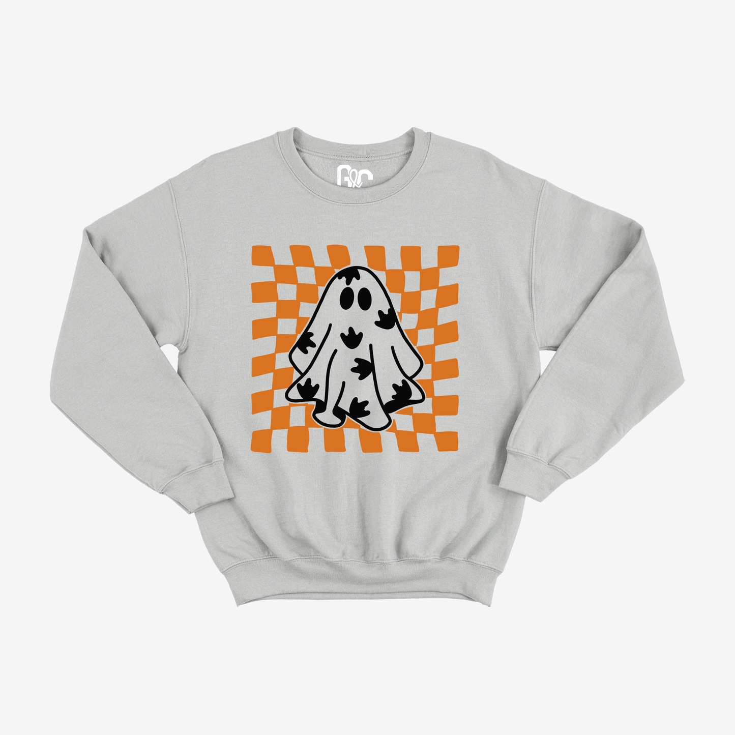 Checkered Ghosty ILY Crewneck