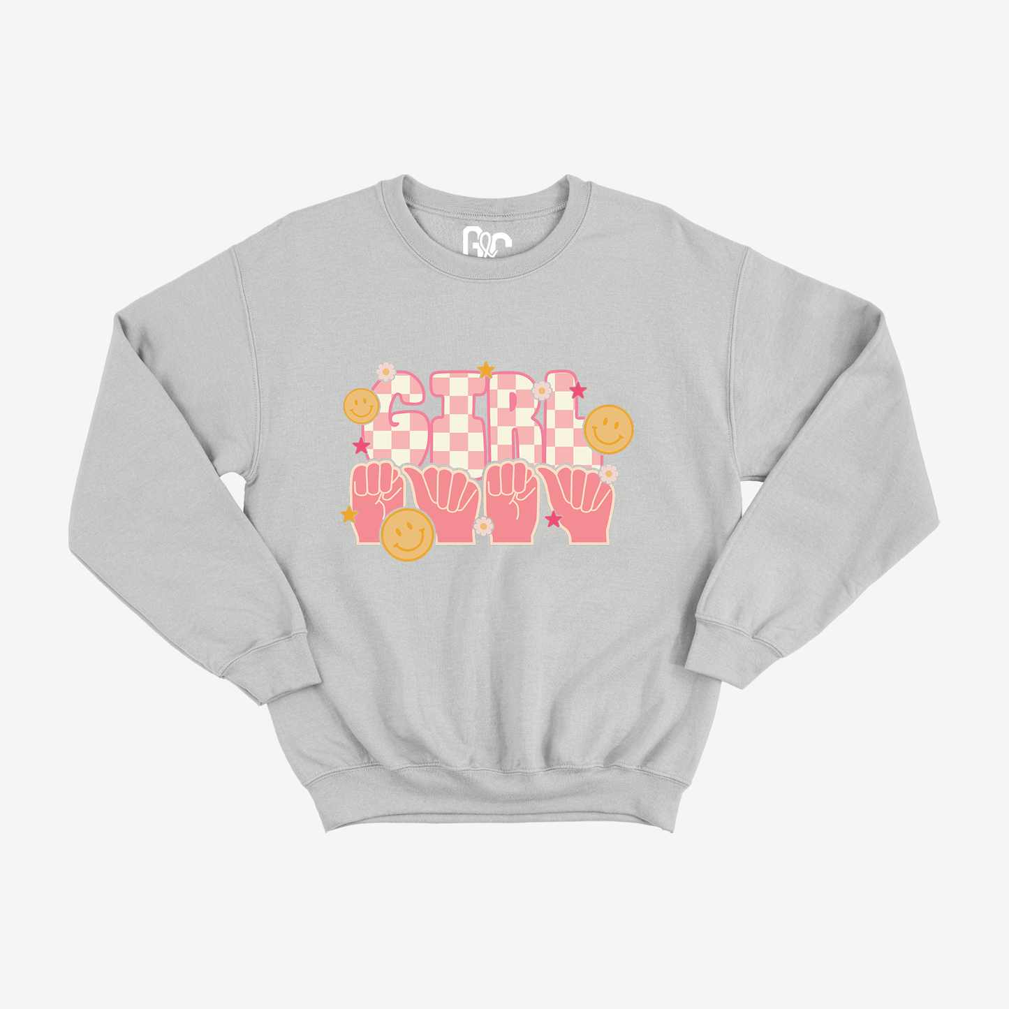 Retro Girl Mama Crewneck