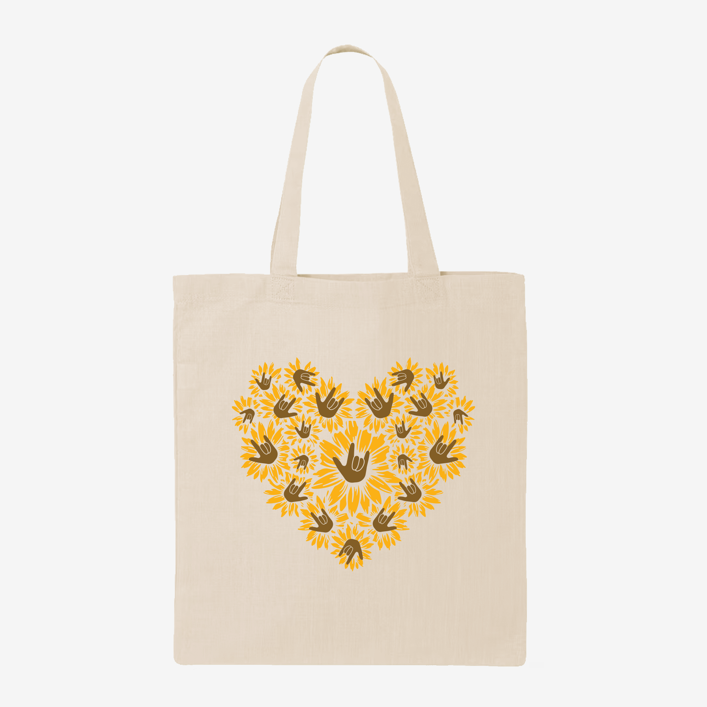 Sunflower ILY Tote Bag