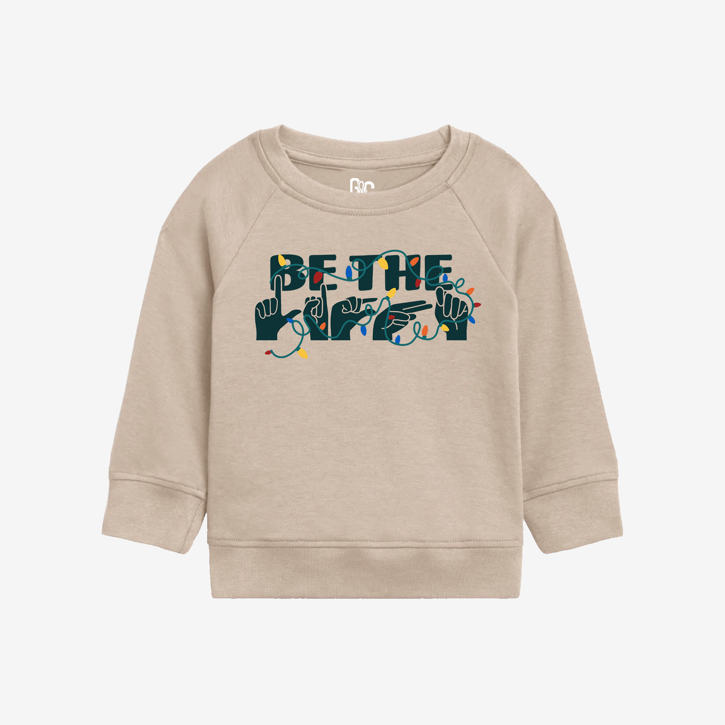 Be The Light Toddler Crewneck