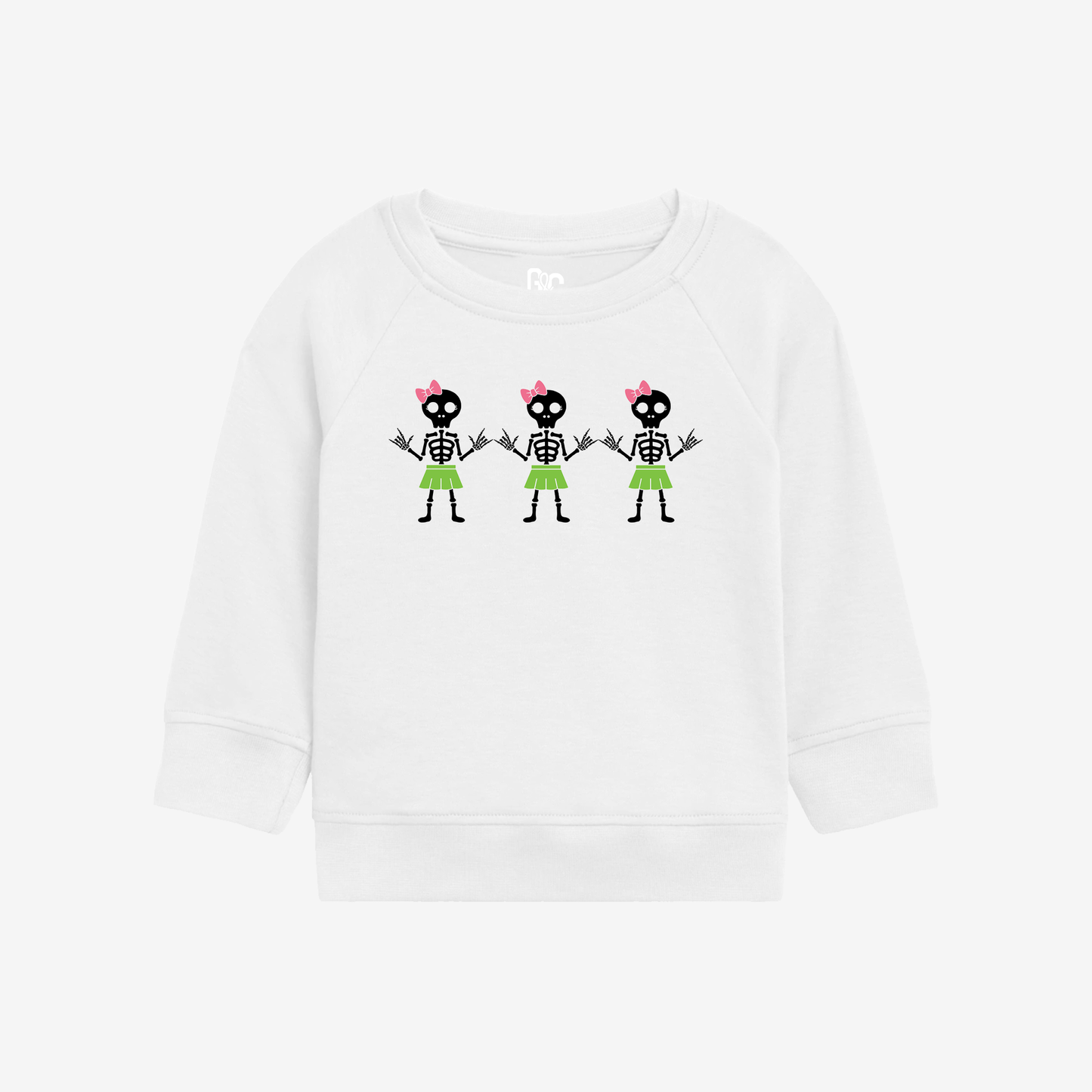 Girl Skeleton Toddler Crewneck