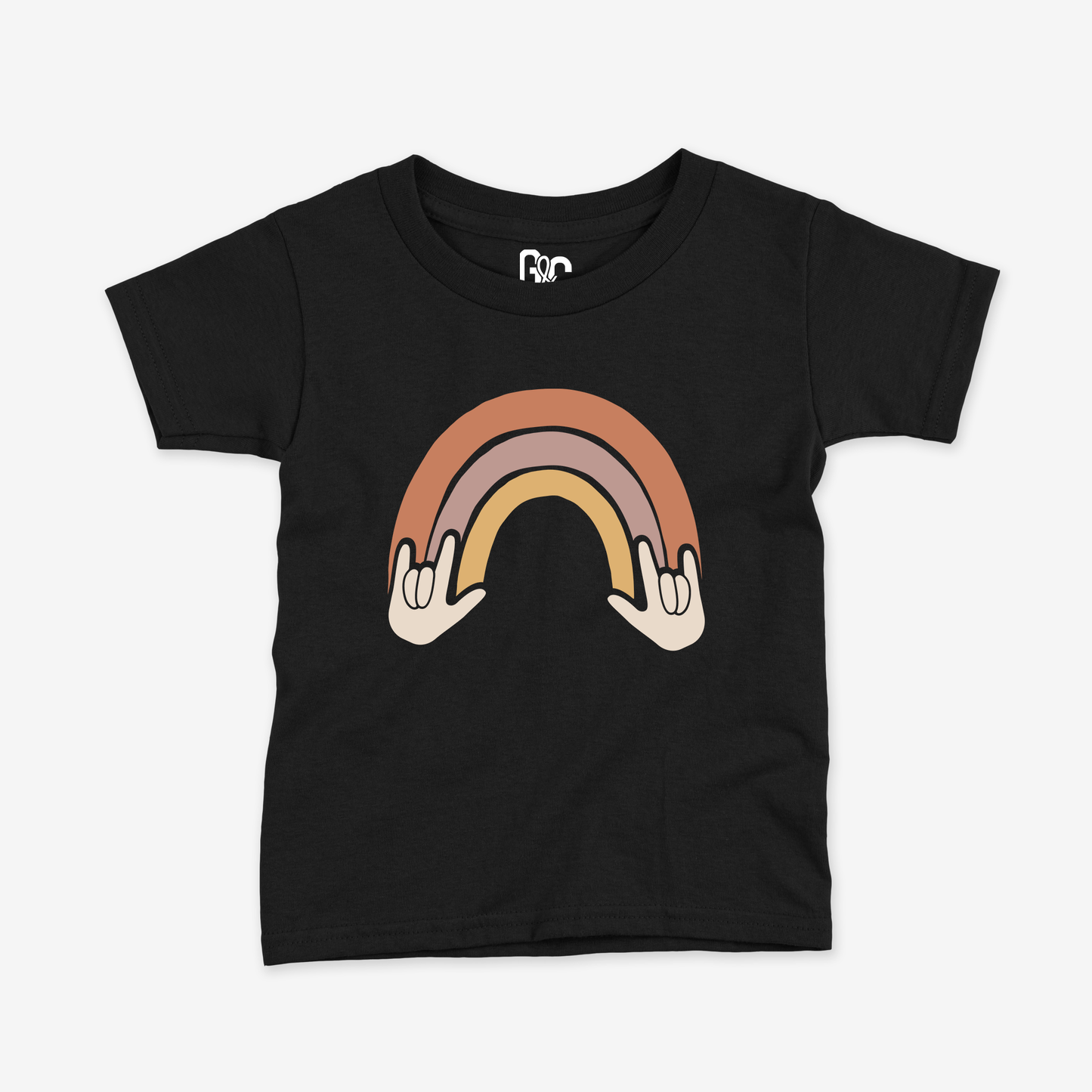 Rainbow & ILY Toddler Tee