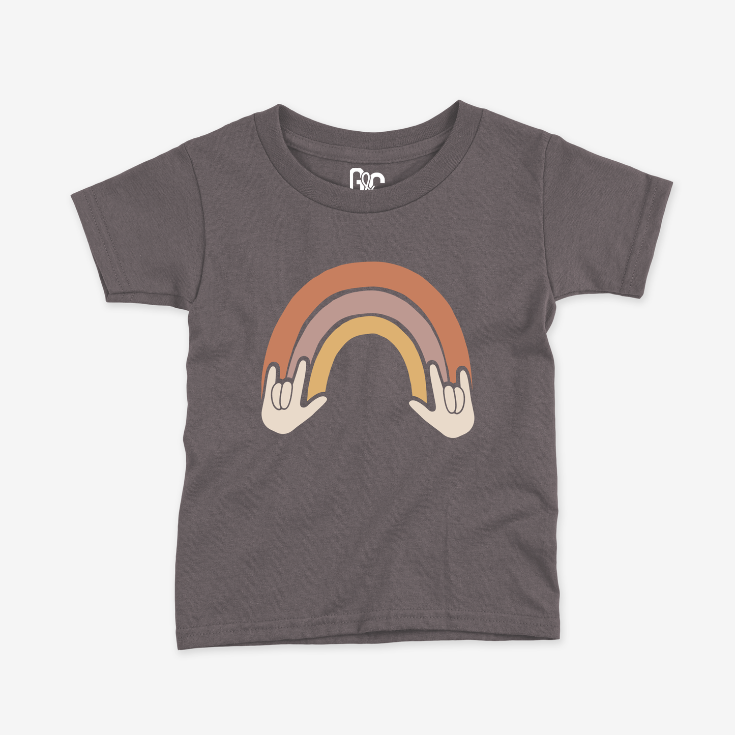 Rainbow & ILY Toddler Tee